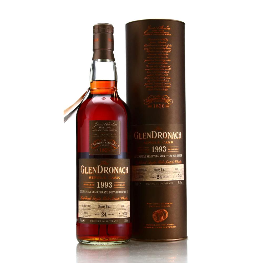 Glendronach 1993 Single Sherry Cask 24 Year Old #656 / UK - Bottle No.1