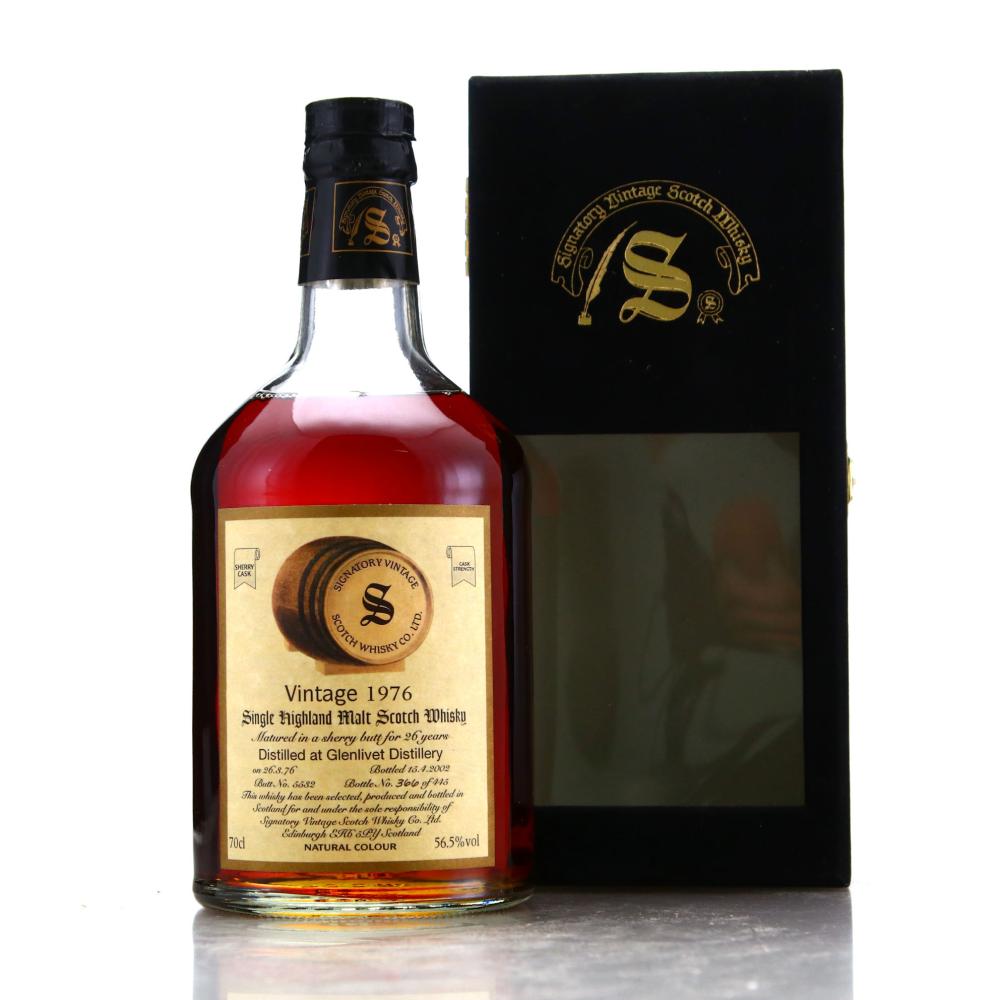 Glenlivet 1976 Signatory Vintage 26 Year Old