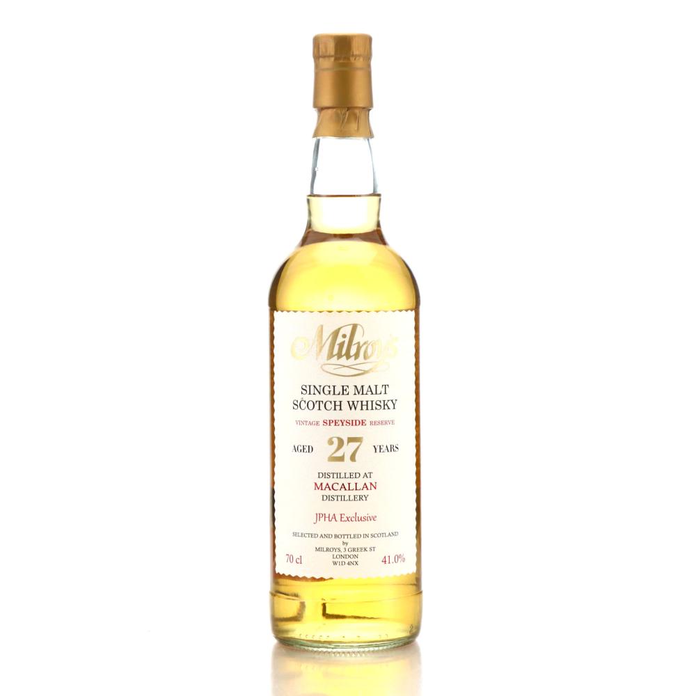 Macallan 1990 Milroys 27 Year Old / JPHA