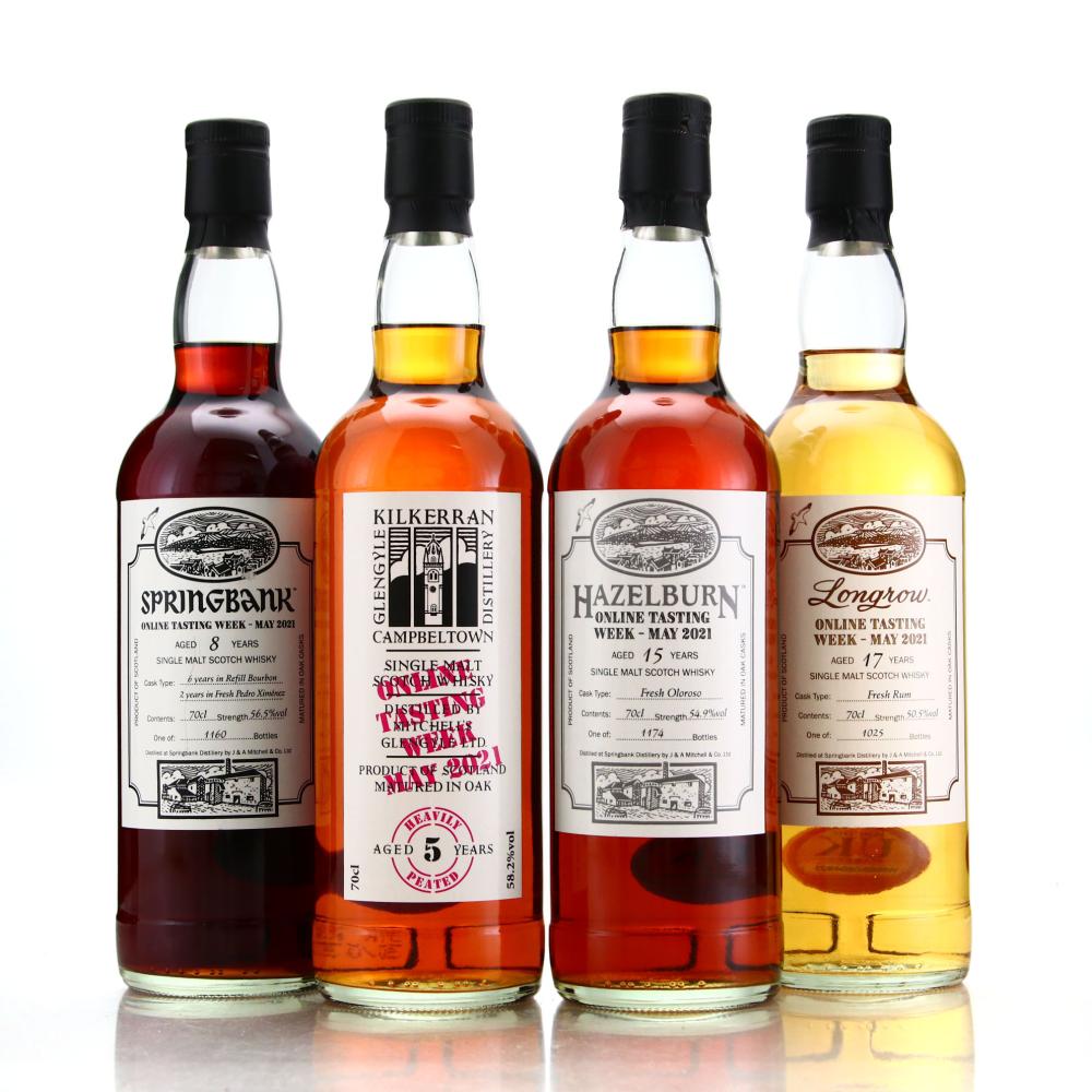 Hazelburn, Kilkerran, Longrow & Springbank Online Tasting Week May 2021 4 x 70cl