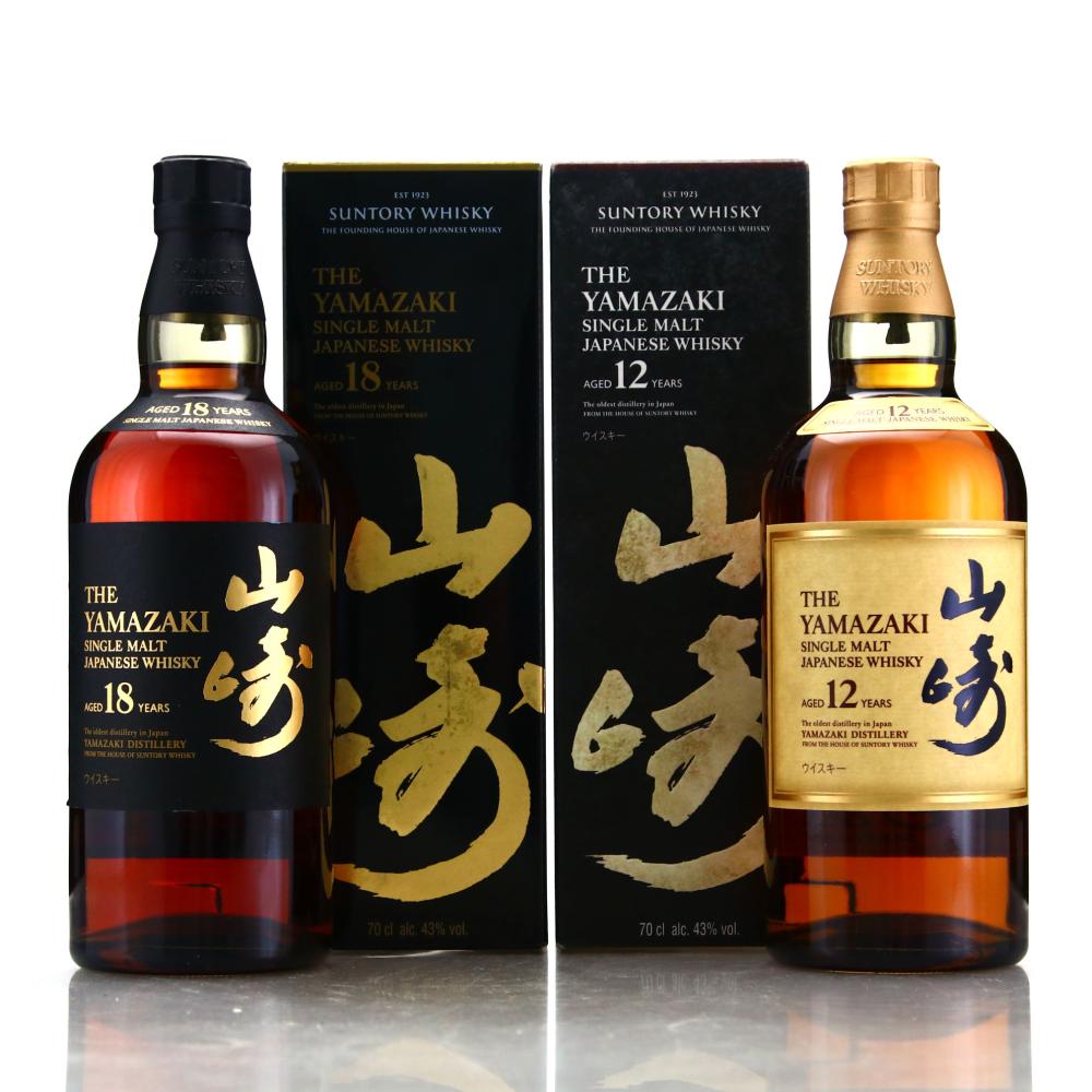 Yamazaki 12 and 18 Year Old x 2