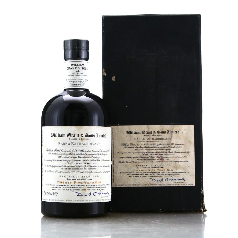 William Grant and Sons 25 Year Old Rare and Extraordinary 75cl
