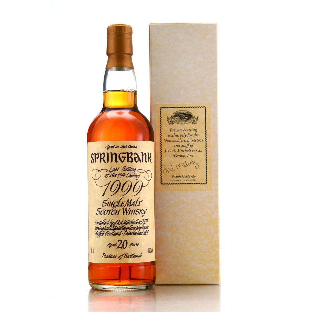 Springbank 1999 20 Year Old / Last Bottle Of The 20th Century