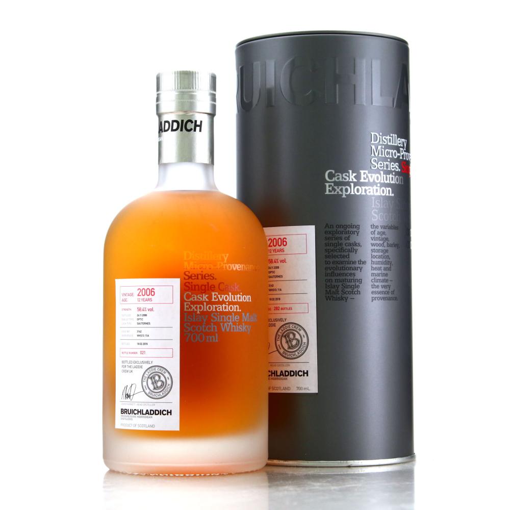 Bruichladdich 2006 Micro Provenance Single Cask 12 Year Old #3142 / UK Laddie Crew