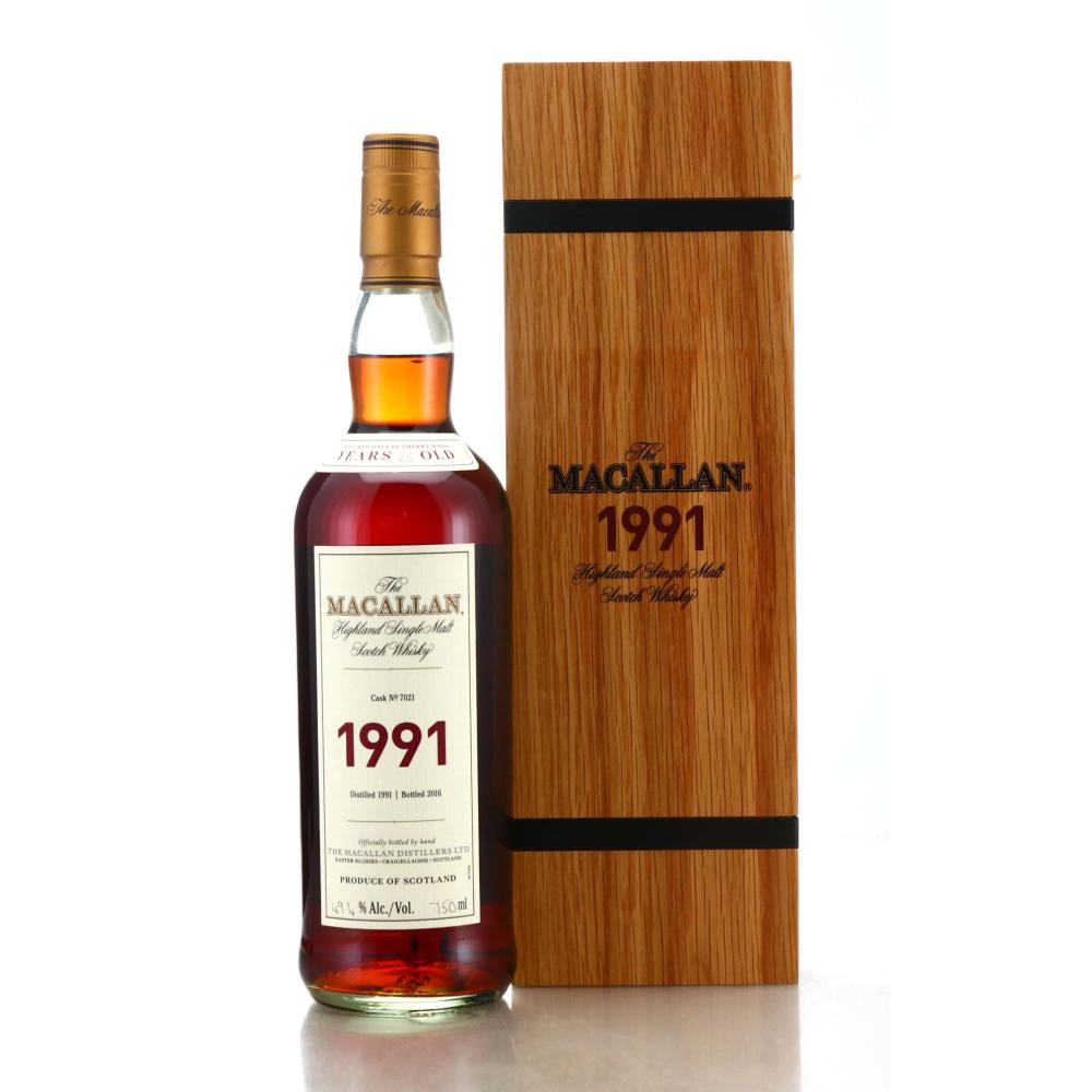 Macallan 1991 Fine and Rare 25 Year Old #7021 75cl / US Import