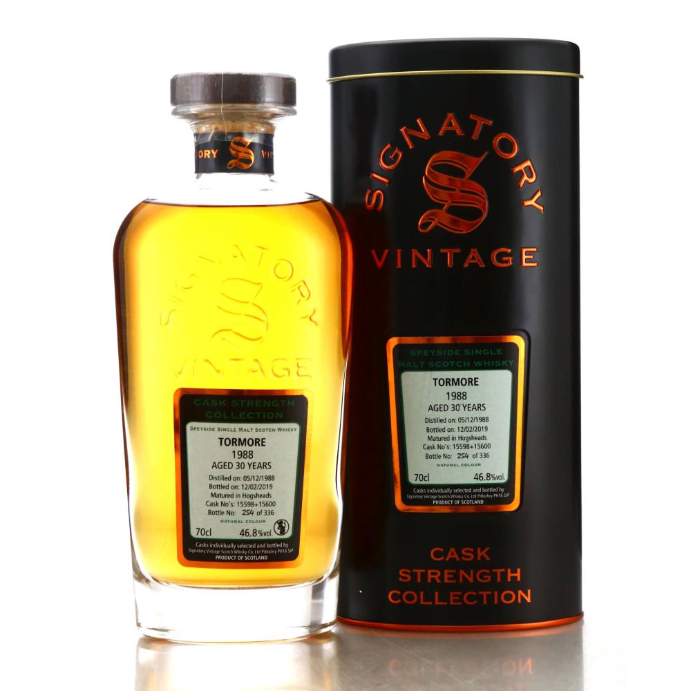 Tormore 1988 Signatory Vintage 30 Year Old Cask Strength