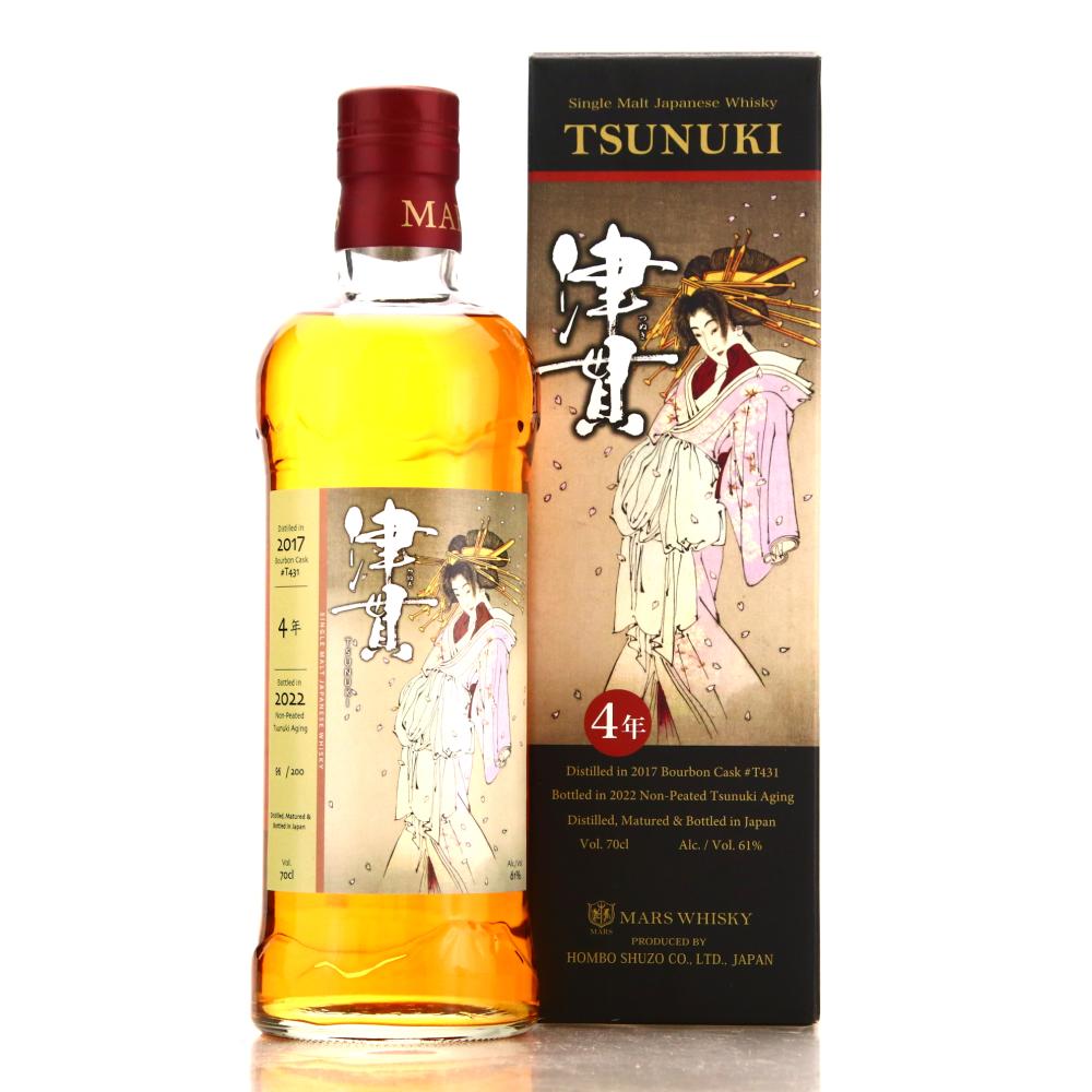 Tsunuki 2017 Single Bourbon Cask #T431 4 Year Old