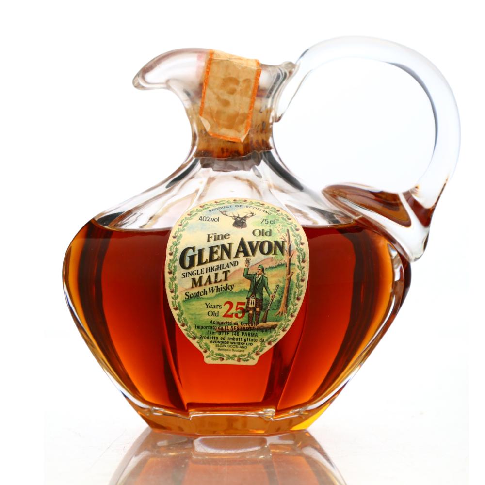 Glen Avon 25 Year Old Gordon and MacPhail Decanter 1980s / Sestante Import