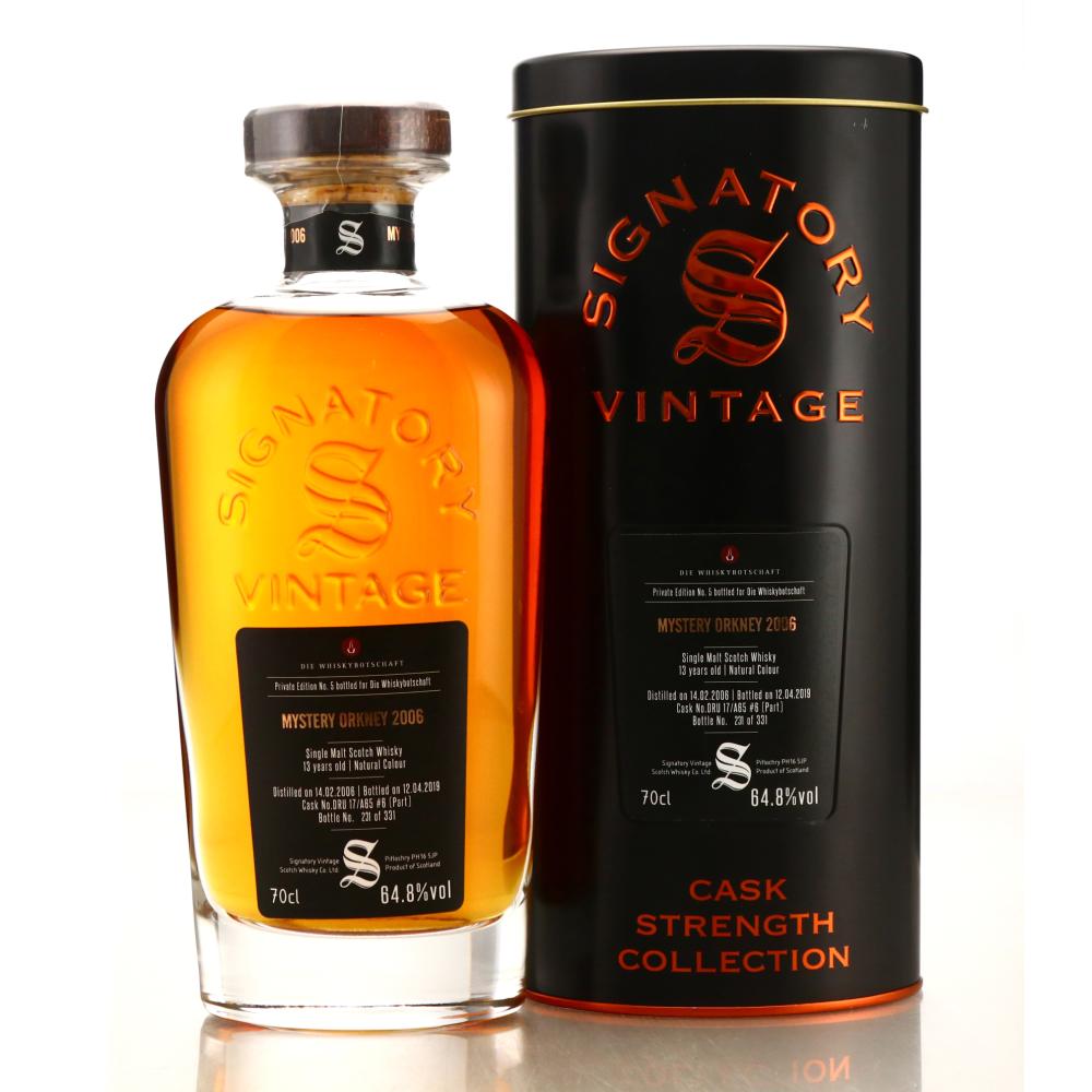 Orkney Single Malt 2006 Signatory Vintage 13 Year Old Cask Strength / Die Whiskybotshaft