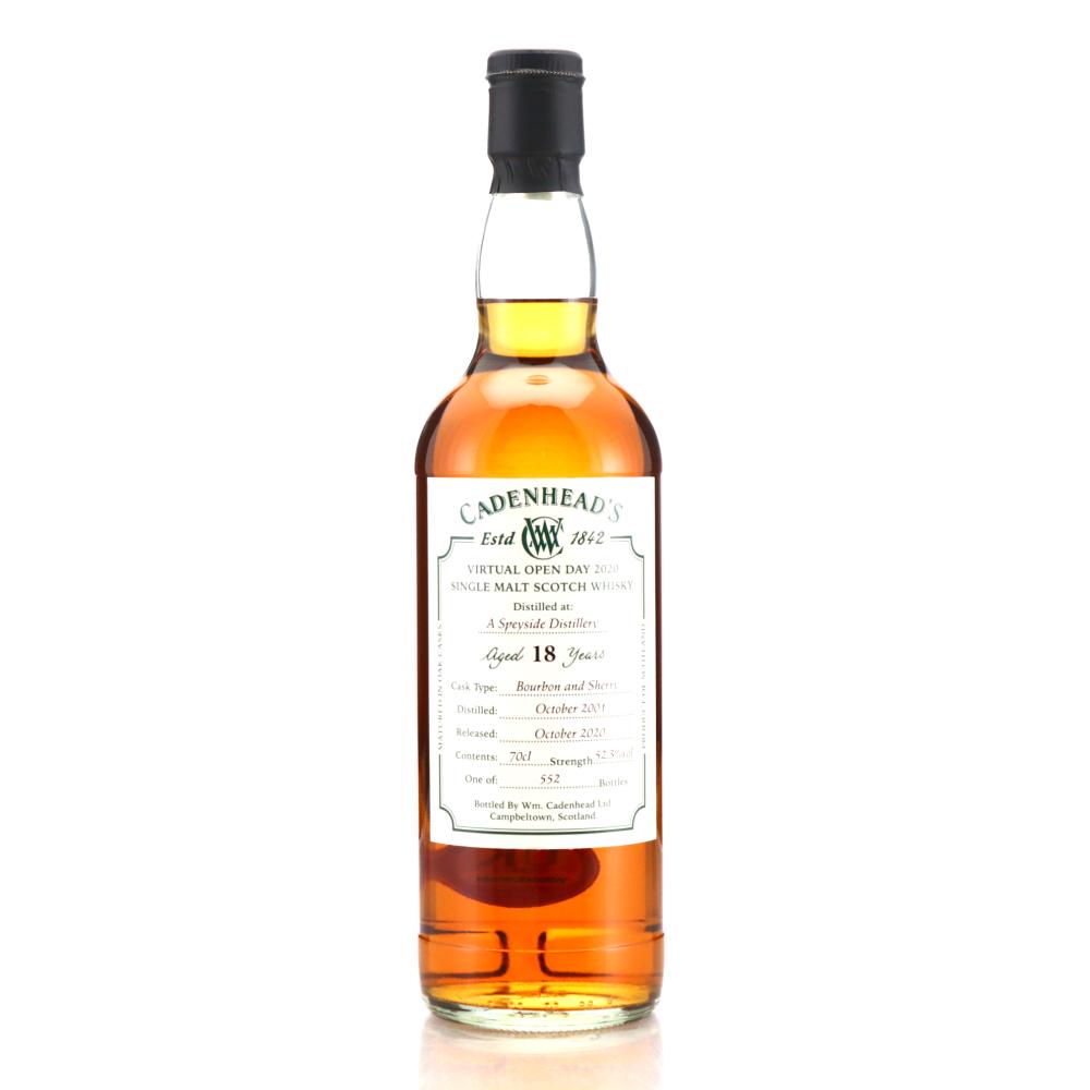 Speyside Single Malt 2001 Cadenhead's 18 Year Old / Virtual Open Day 2020