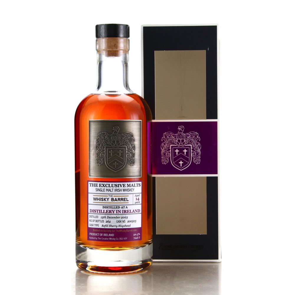 Irish Single Malt 2003 Exclusive Malt 14 Year Old / Whisky Barrel