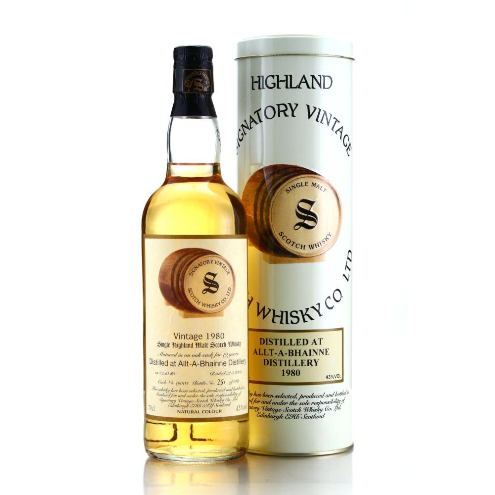 Allt-A-Bhainne 1980 Signatory Vintage 19 Year Old