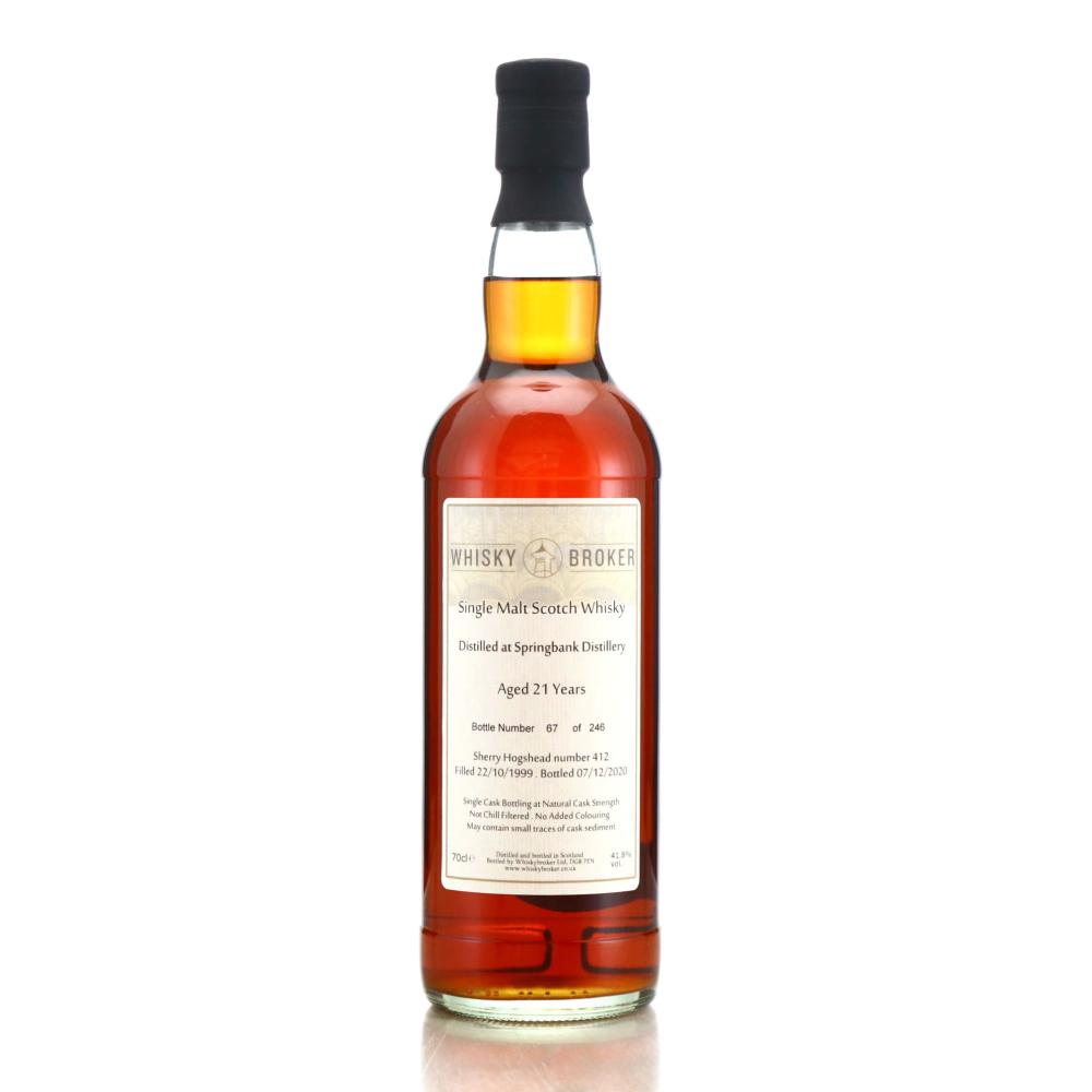 Springbank 1999 Whisky Broker 21 Year Old
