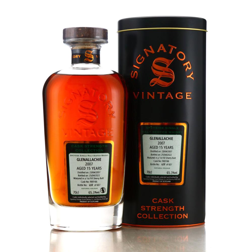 Glenallachie 2007 Signatory Vintage 15 Year Old Cask Strength