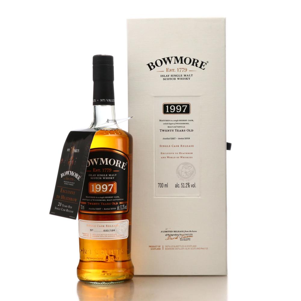 Bowmore 1997 Single Cask 20 Year Old / World Duty Free Heathrow