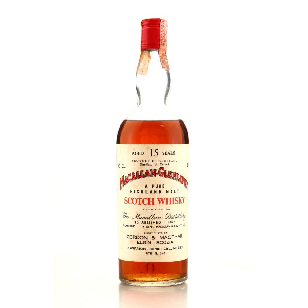 Macallan 15 Year Old Gordon and MacPhail 1970s / Donini Import