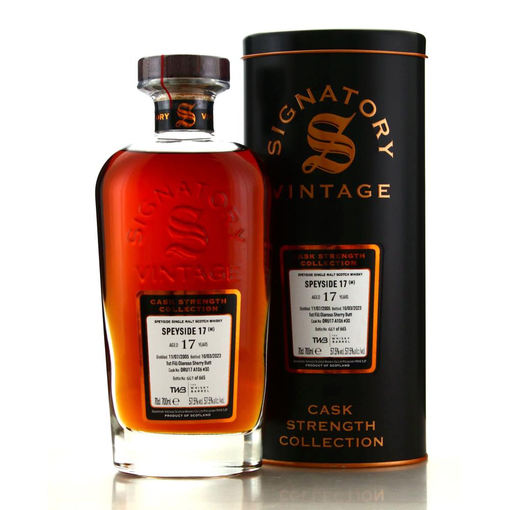 Macallan 'Speyside 17' 2005 Signatory Vintage 17 Year Old Cask Strength #30 / TWB
