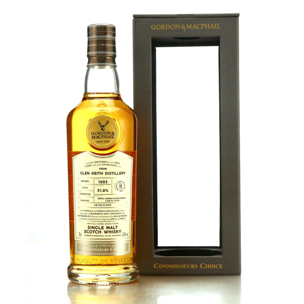 Glen Keith 1993 Gordon and MacPhail 28 Year Old Batch #21/143 / UK
