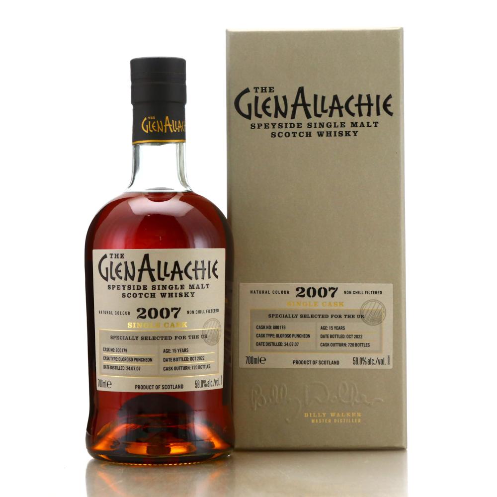 Glenallachie 2007 Single Oloroso Cask 15 Year Old #800179 / UK