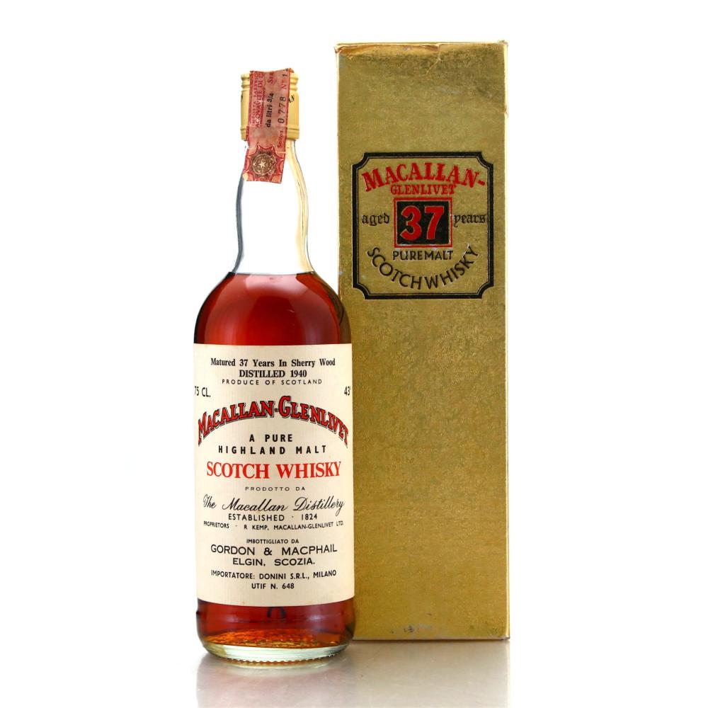 Macallan 1940 Gordon and MacPhail 37 Year Old / Donini Import