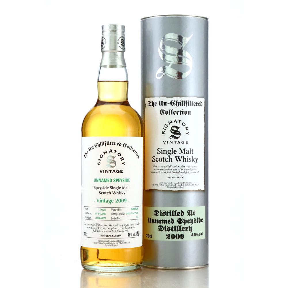 Speyside Single Malt 2009 Signatory Vintage 13 Year Old
