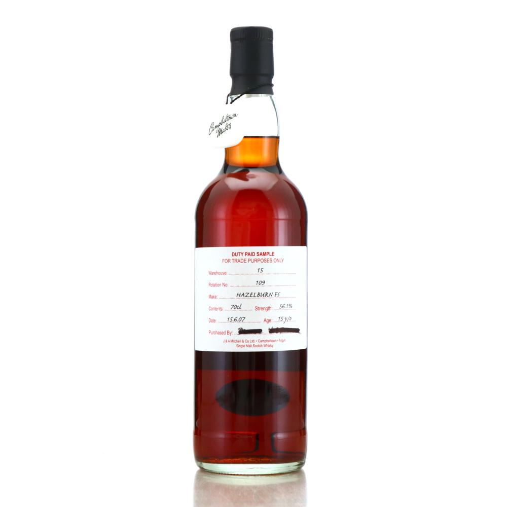 Hazelburn 2007 Duty Paid Sample 15 Year Old / Fresh Sherry