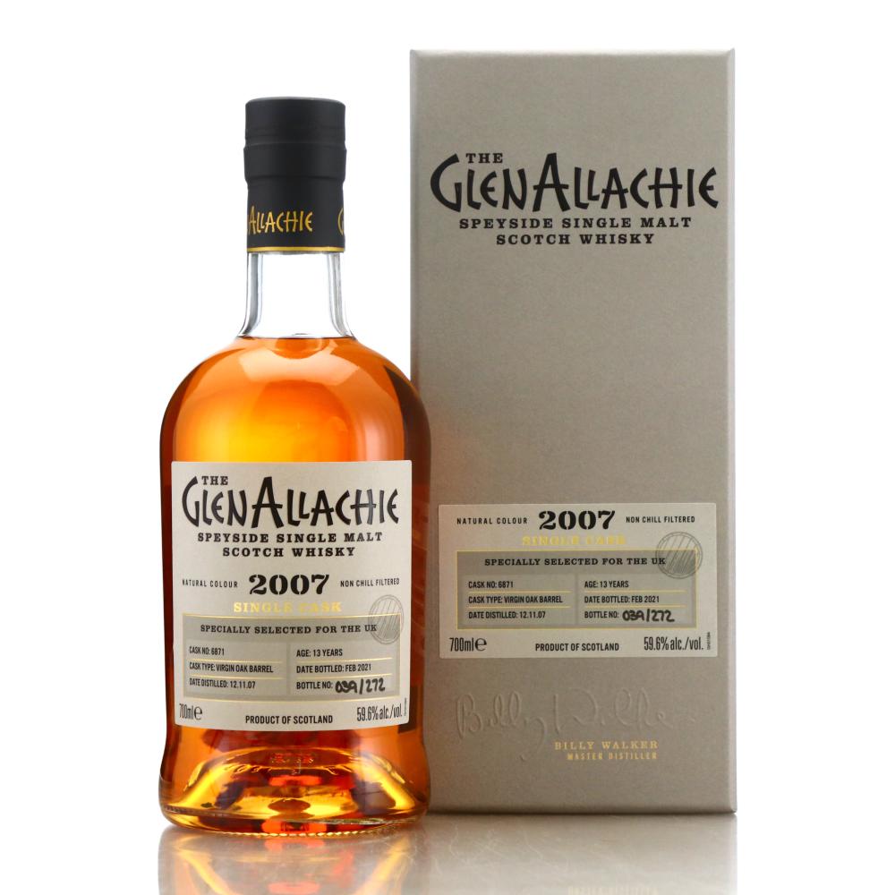 Glenallachie 2007 Single Virgin Oak Cask 13 Year Old #6871 / UK