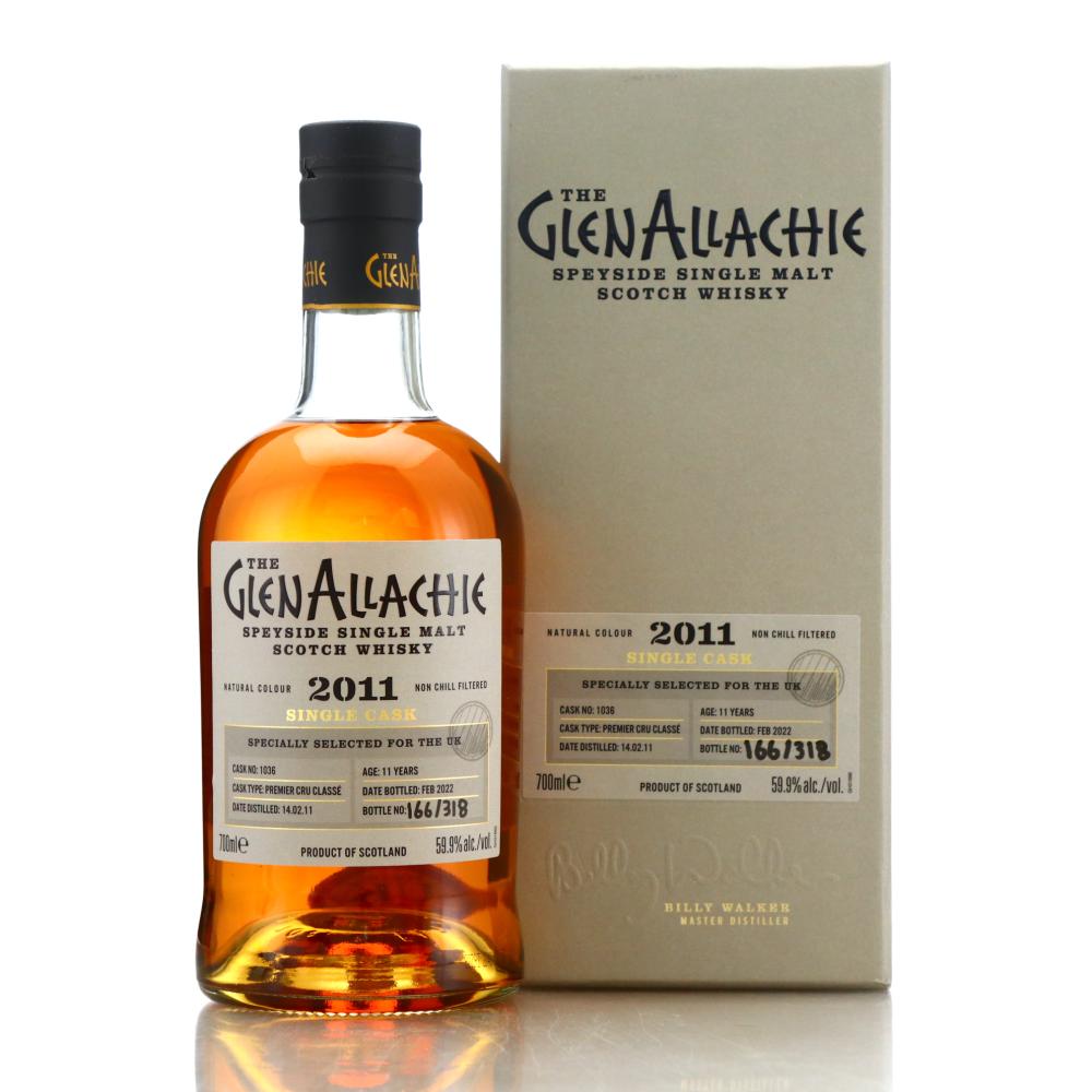 Glenallachie 2011 Single Premier Cru Classe Cask 11 Year Old #1036 / UK