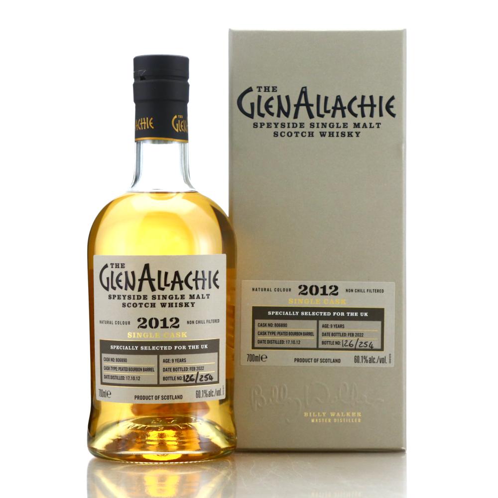 Glenallachie 2012 Single Peated Bourbon Cask 9 Year Old #806890 / UK