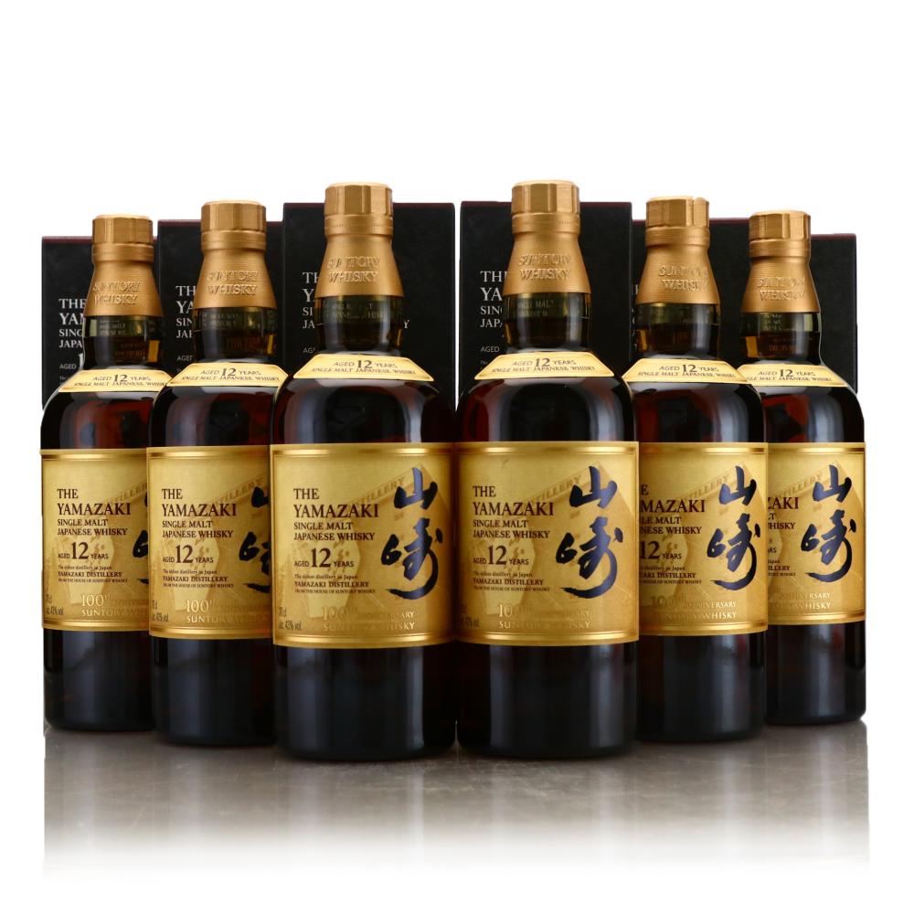 Yamazaki 12 Year Old / Suntory Whisky 100th Anniversary 6 x 70cl - Case