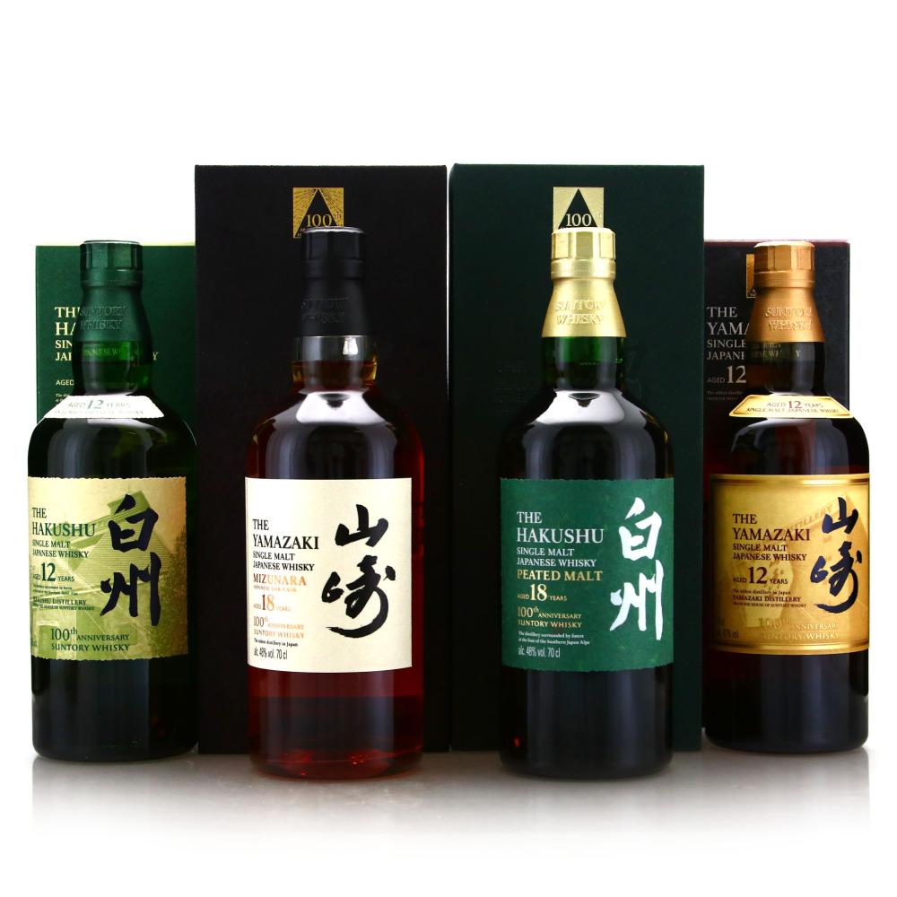 Hakushu & Yamazaki 4 x 70cl / Suntory Whisky 100th Anniversary