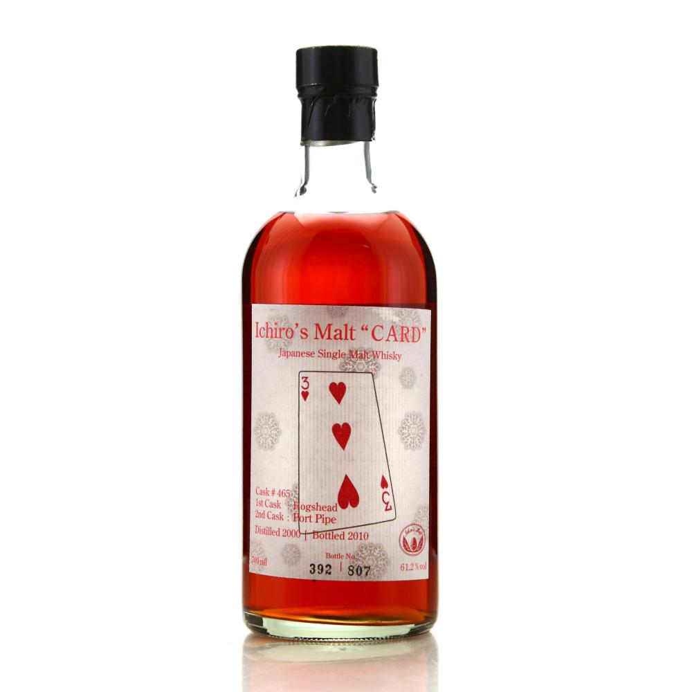 Hanyu 2000 Ichiro's Malt 'Card' #465 / Three of Hearts
