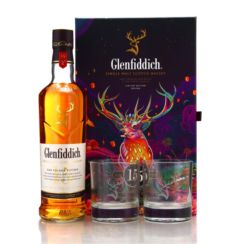 Glenfiddich 15 Year Old Our Solera Gift Pack / Chinese New Year
