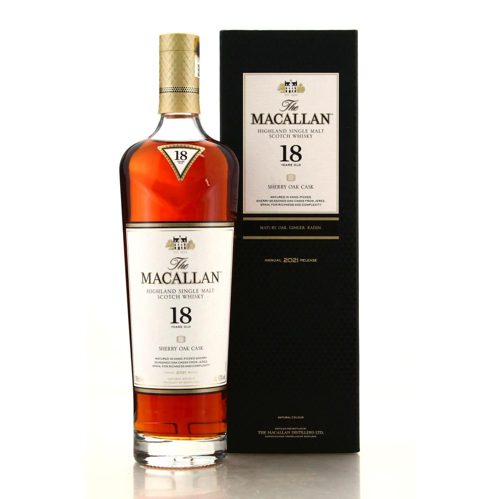 Macallan 18 Year Old Sherry Oak 2021 Release
