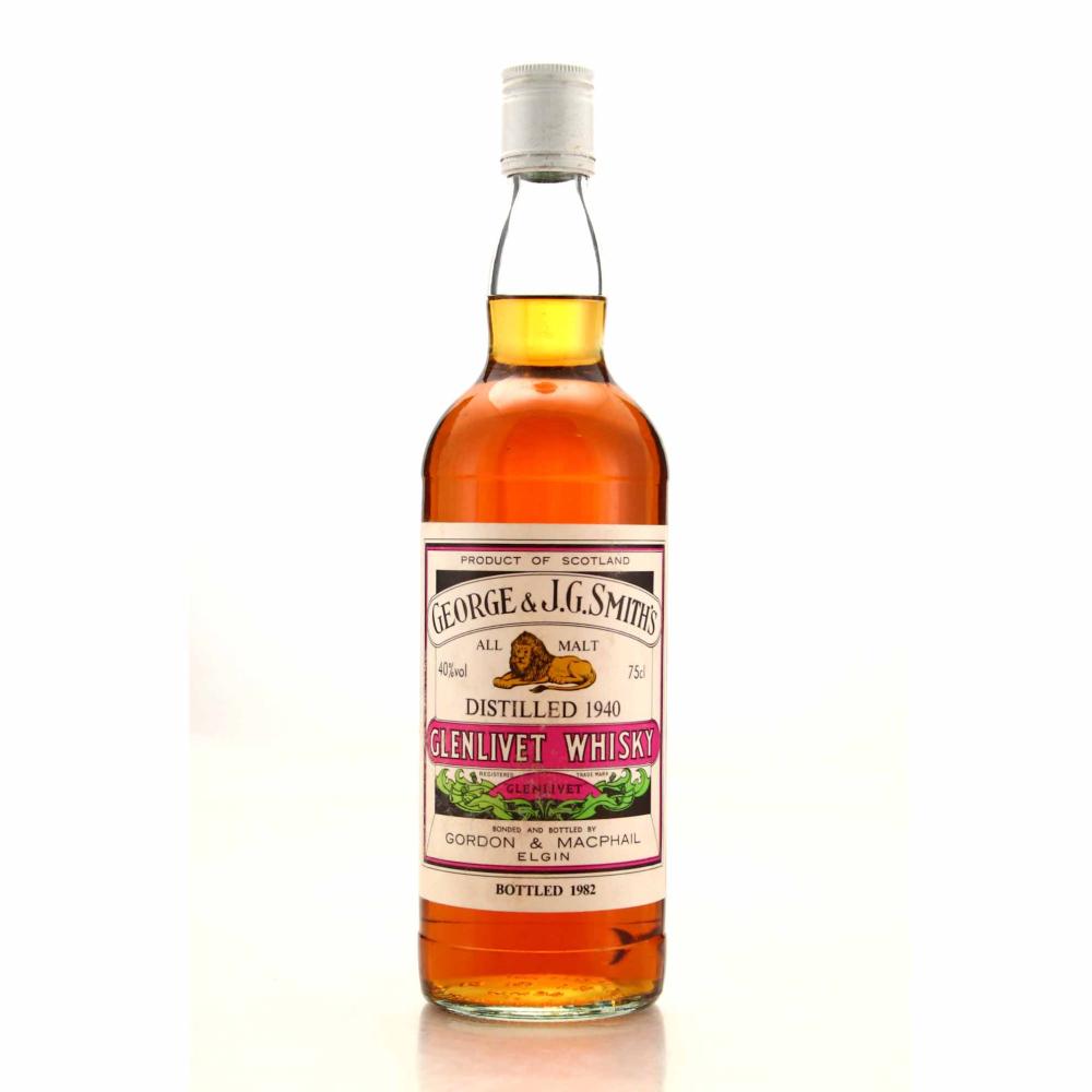 Glenlivet 1940 Gordon and MacPhail bottled 1982