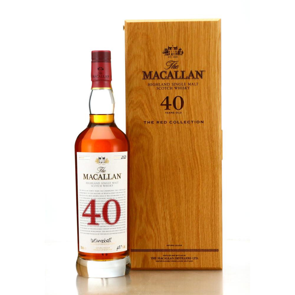 Macallan 40 Year Old The Red Collection 2020 Release