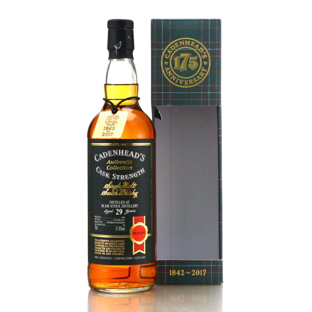Blair Athol 1988 Cadenhead's 29 Year Old / 175th Anniversary