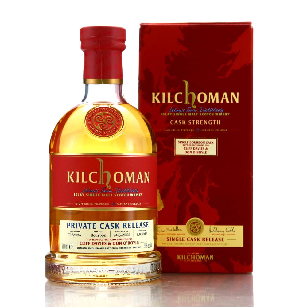 Kilchoman 2006 Single Bourbon Cask 10 Year Old #73 / Cliff Davies & Don O'Boyle