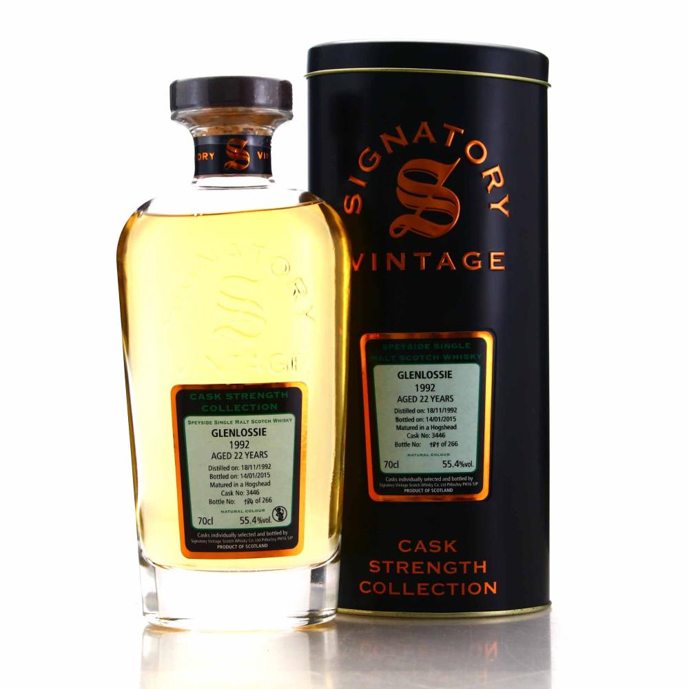 Glenlossie 1992 Signatory Vintage 22 Year Old Cask Stength