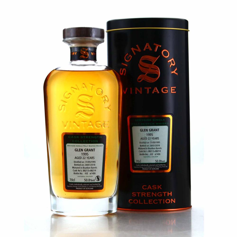 Glen Grant 1995 Signatory Vintage 22 Year Old Cask Strength