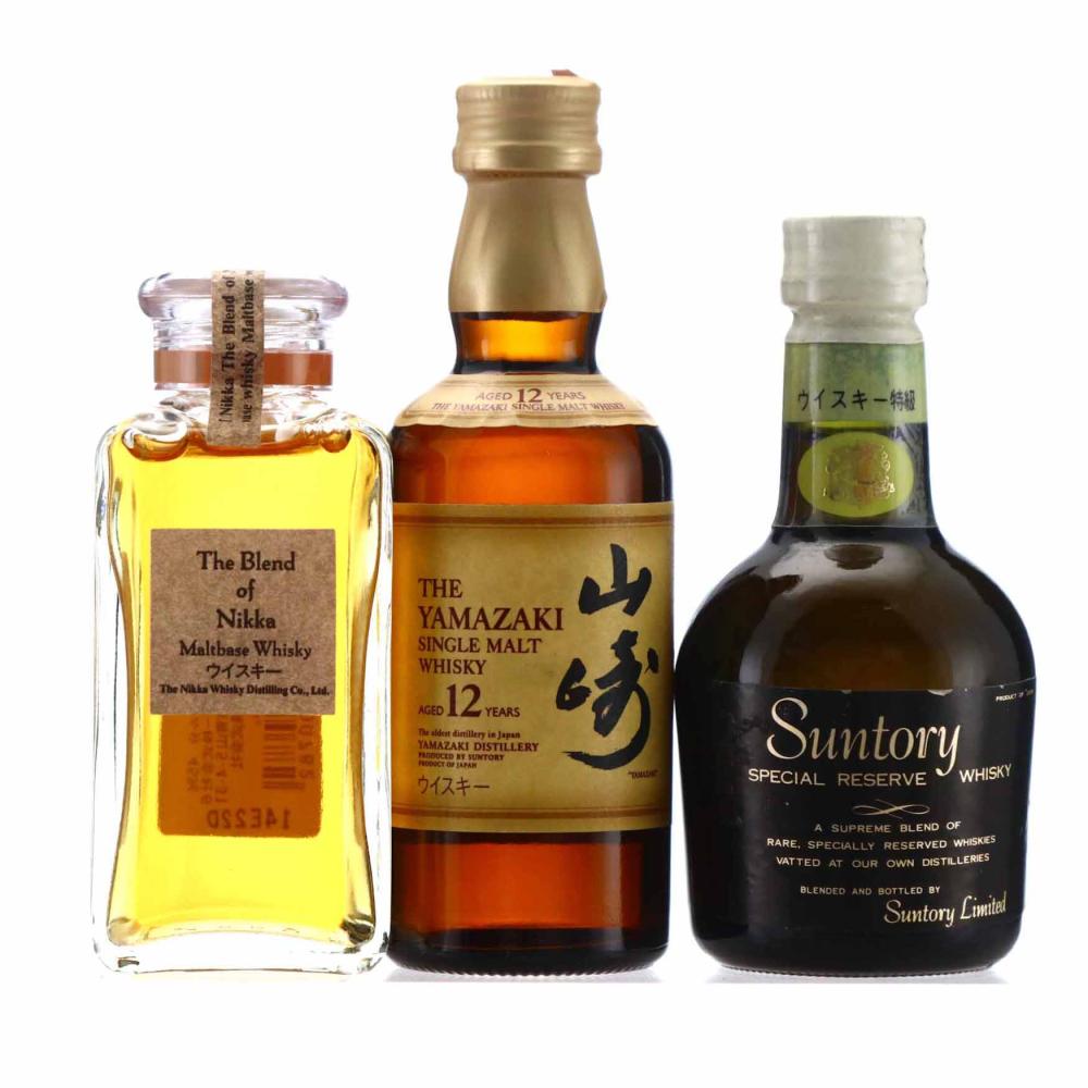 Japanese Whisky Miniature x 3