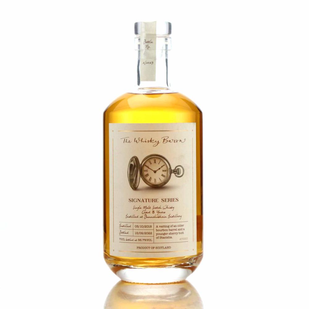 Bunnahabhain 2018 Whisky Baron 3 Year Old Signature Series