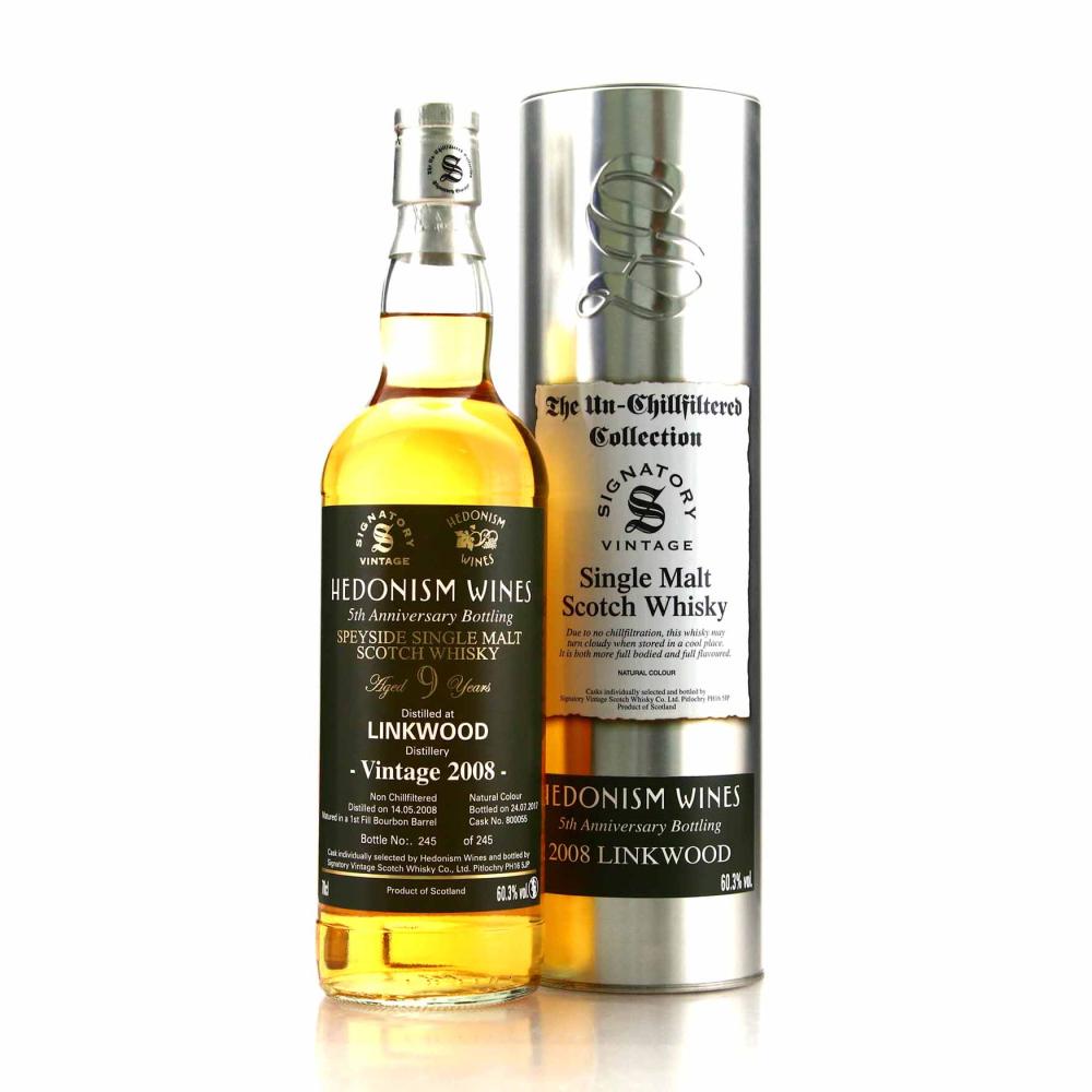Linkwood 2008 Signatory Vintage 9 Year Old / Hedonism Wines