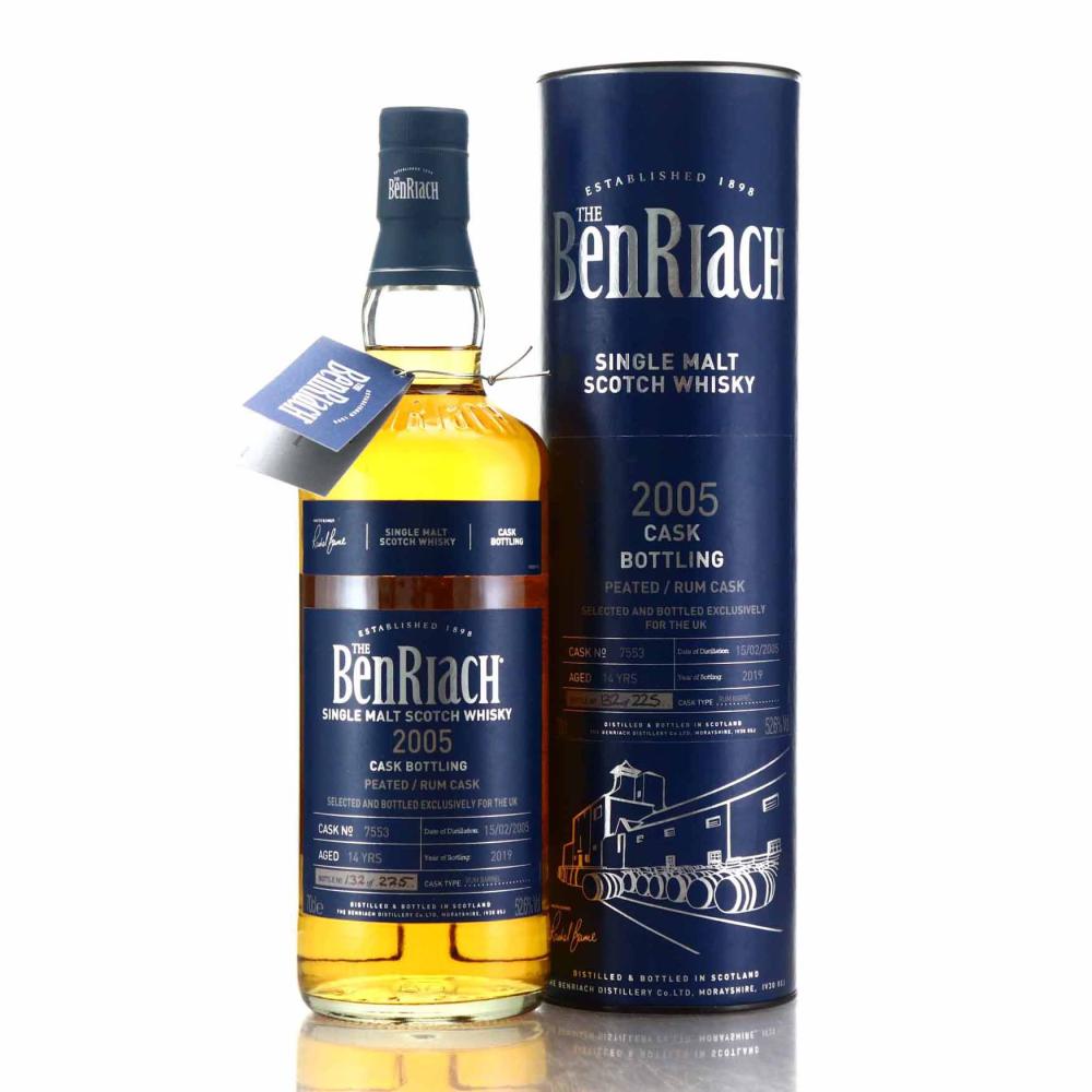 Benriach 2005 Peated Single Rum Cask 14 Year Old #7553 / UK