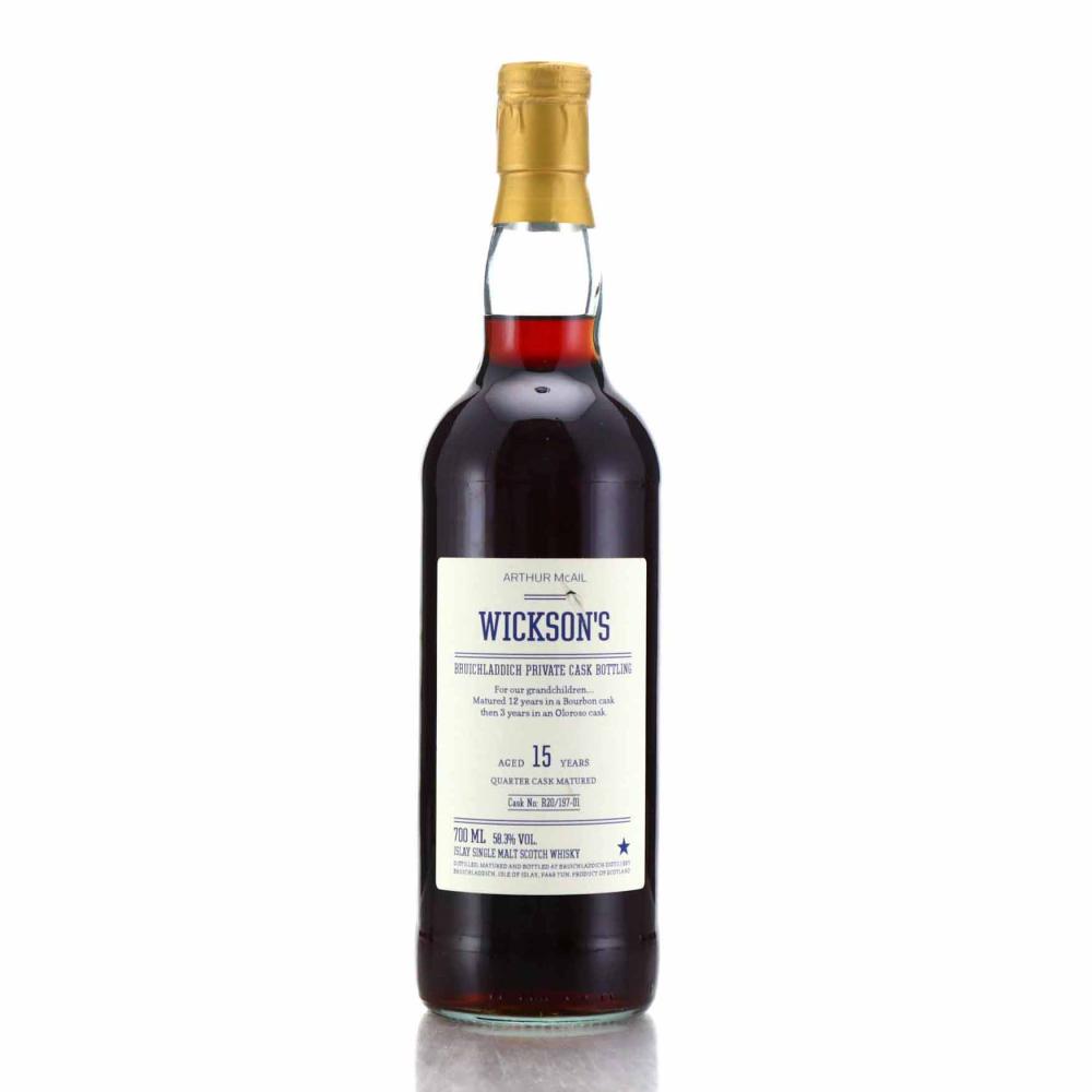 Bruichladdich 15 Year Old Wickson's Private Cask #R20/197-01