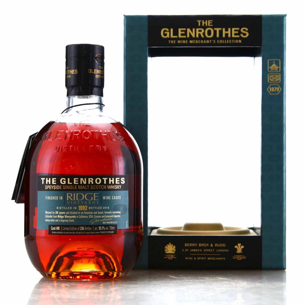 Glenrothes 1992 Single Wine Cask Finish 24 Year Old #08 / Ridge Vineyard