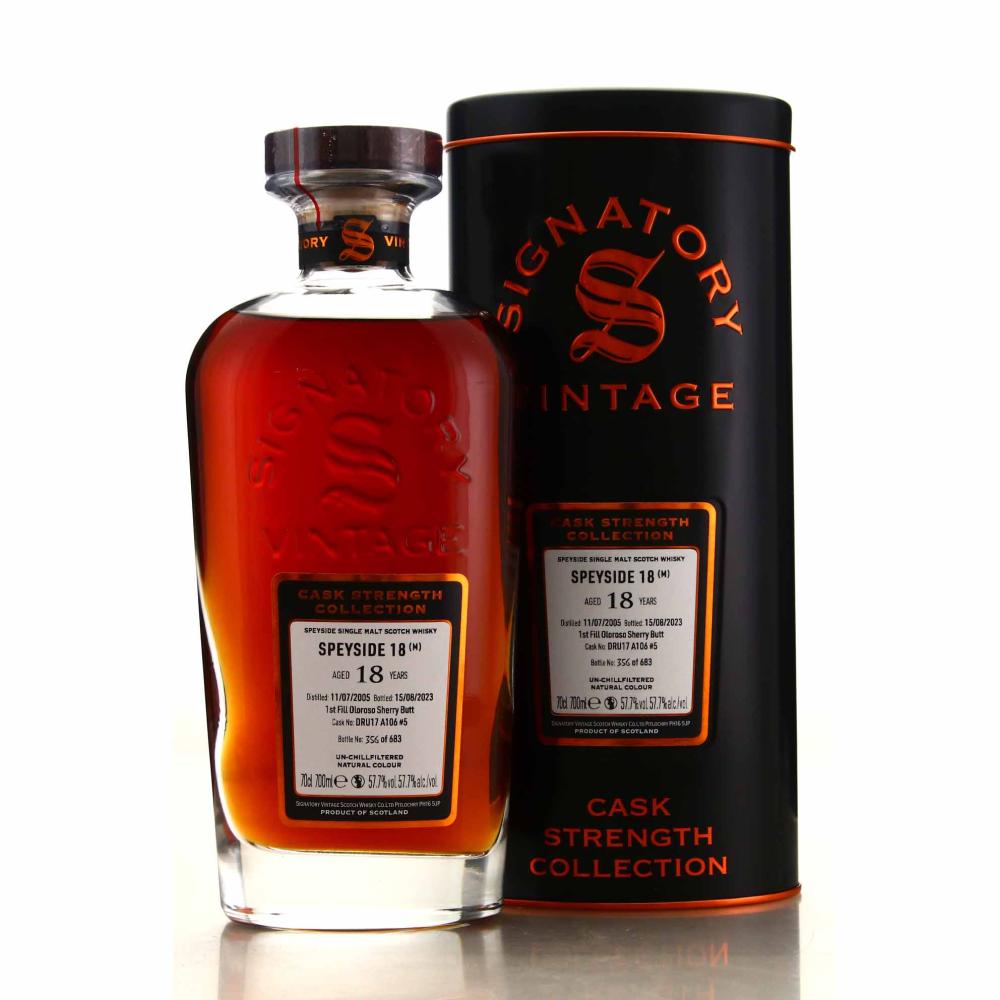 Macallan 'Speyside 18' 2005 Signatory Vintage 18 Year Old Cask Strength #5