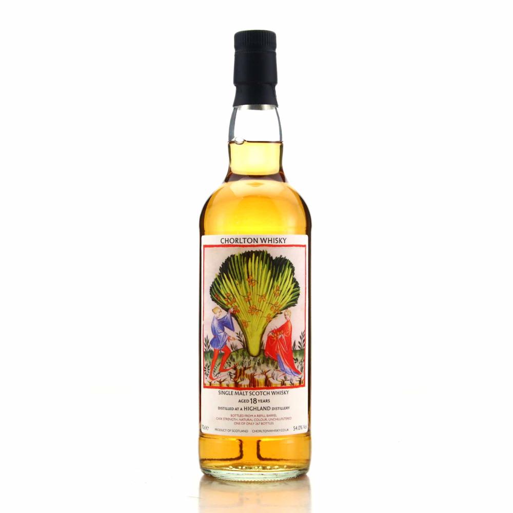Highland Single Malt Chorlton Whisky 18 Year Old 