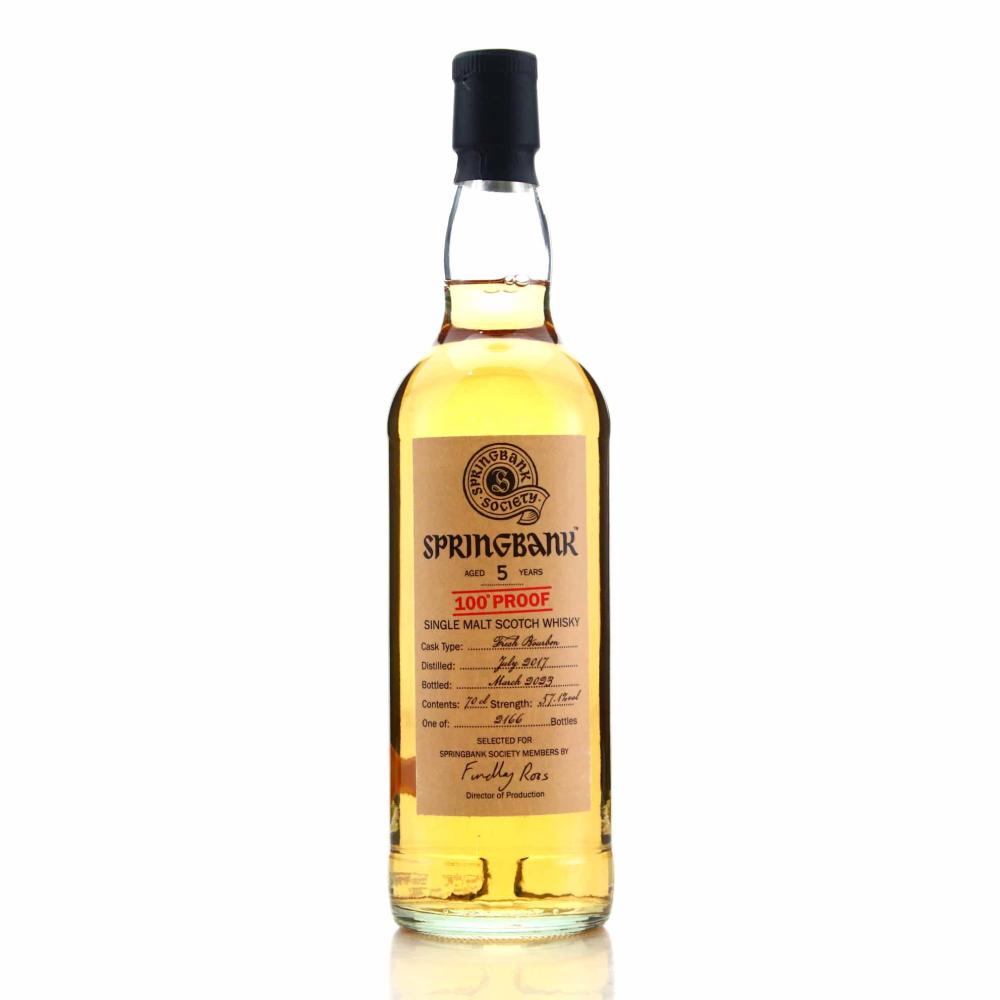 Springbank 2017 Springbank Society 5 Year Old / 100 Proof / Charity Lot