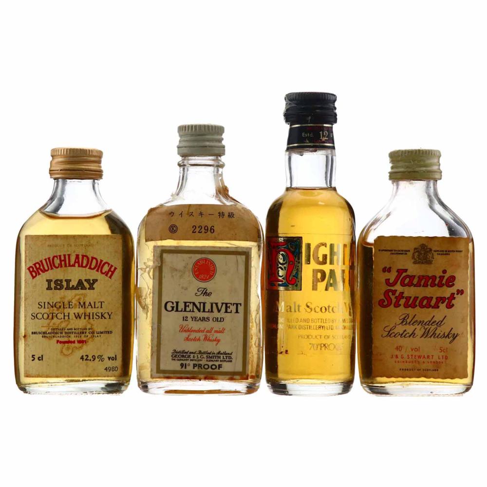 Islay, Island and Speyside Single Malt Miniature x 4